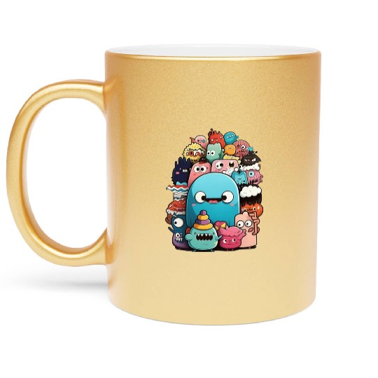 my imaginary friends Metallic Mugs