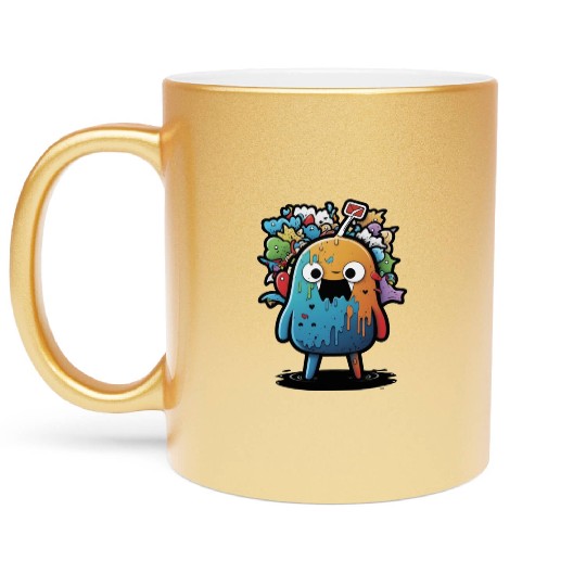 my imaginary friends Metallic Mugs