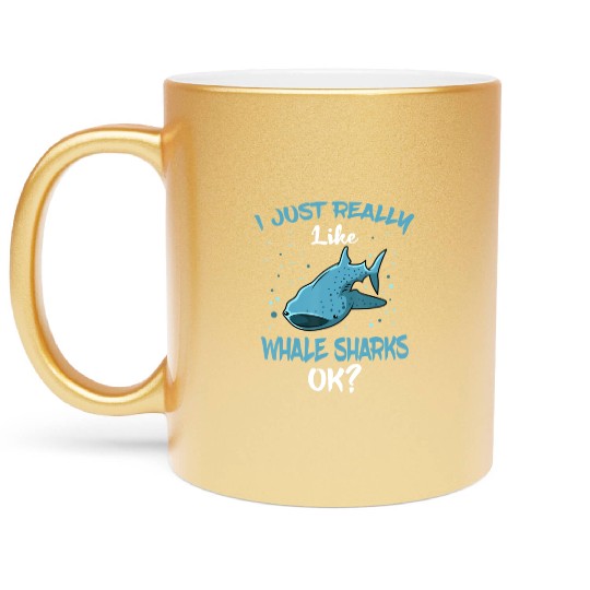 Whale Shark Lover Giant Fish Largest Sea Animal Metallic Mugs