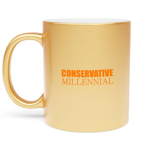 Conservative Millennial Metallic Mugs
