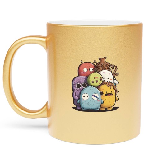 my imaginary friends Metallic Mugs