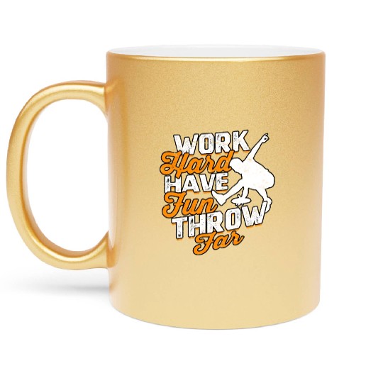 Ultimate Frisbee Importanter Disc Golf Ultimate Metallic Mugs