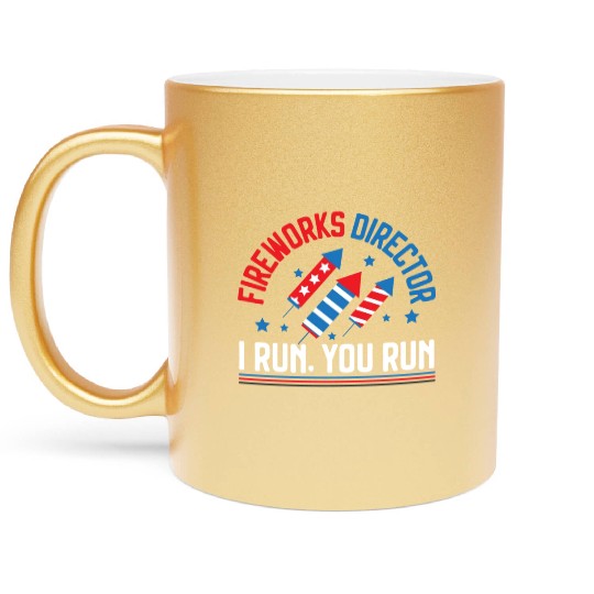 Patriotic America USA Flag 4th Of July American Metallic Mugs