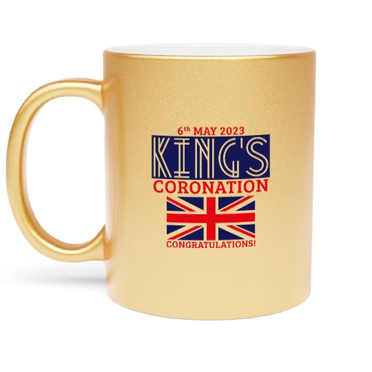 King’s Coronation, 6th May 2023 Congratulations, N Metallic Mugs