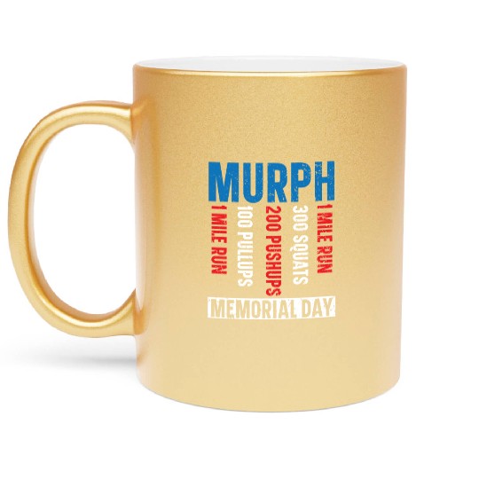 Patriotic Veteran USA Flag American Memorial Day Metallic Mugs