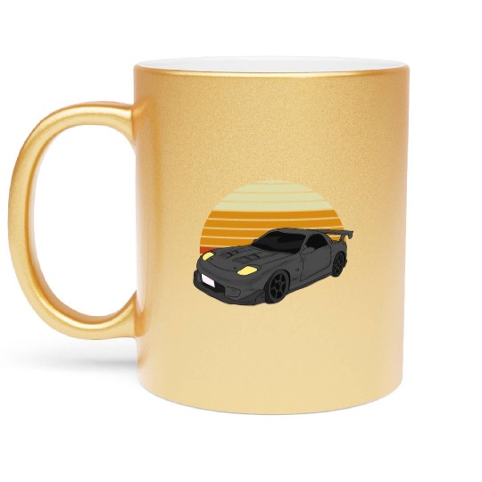 Car Drifting Racing Racecar Motorsport Mechanic Metallic Mugs