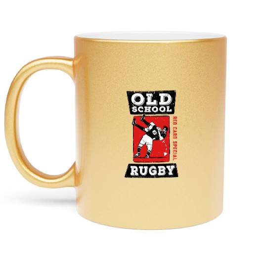 Old School Rugby Red Card Special Metallic Mugs