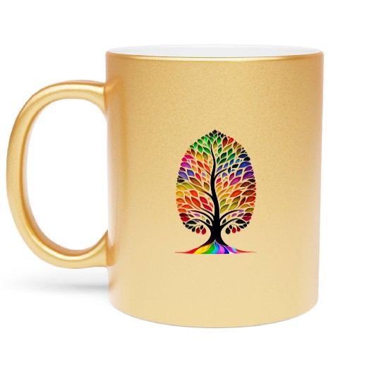 happy tree friends dna women earth day everyday Metallic Mugs