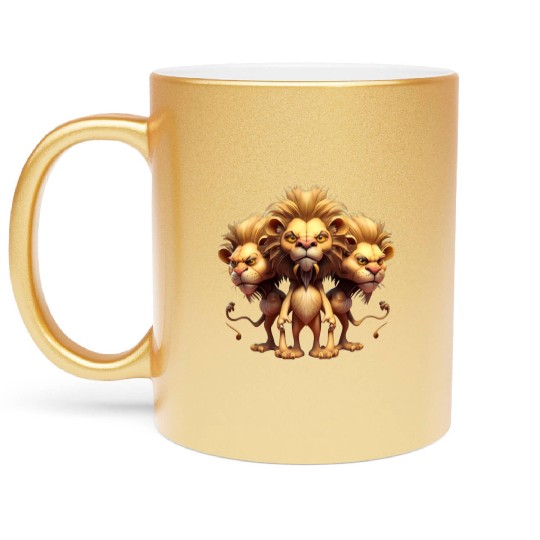 Tree lion Metallic Mugs