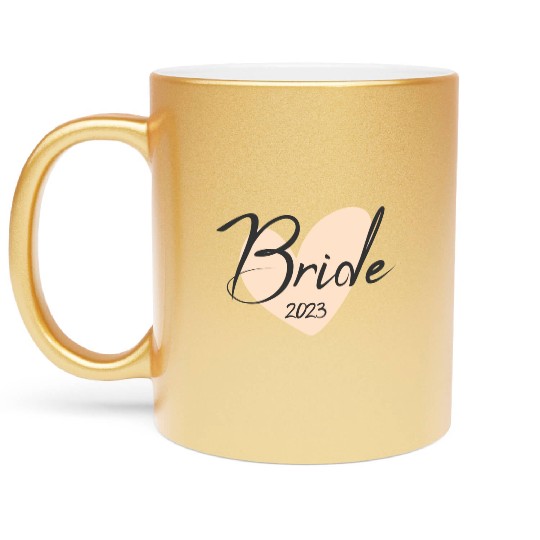 Bride 2023 bachelorette party Metallic Mugs