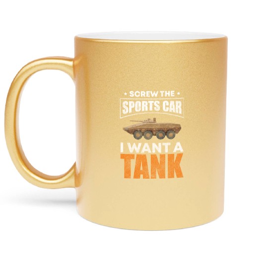 Leopard Combat Combat Vehicle Armed Forces Metallic Mugs
