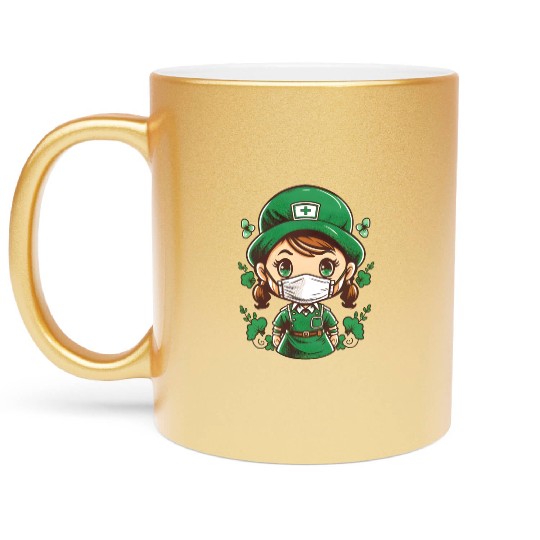 Nurse Cute Metallic Mugs