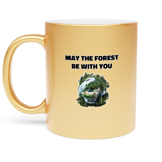May the Forest Be With You Metallic Mugs