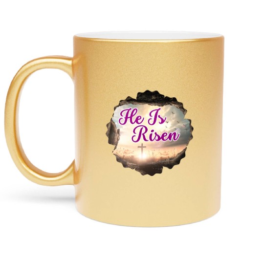He Is Risen! Metallic Mugs