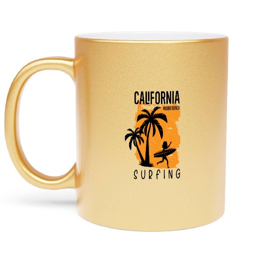 California Malibu Metallic Mugs