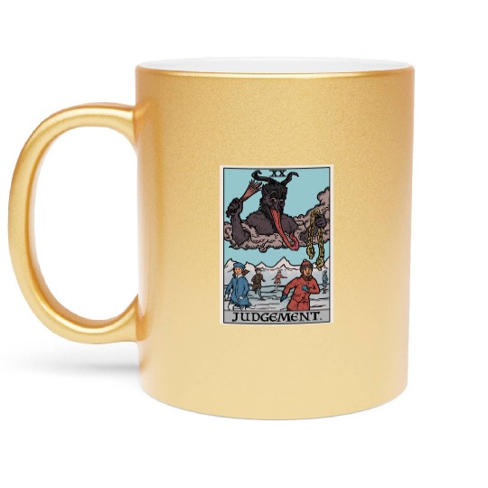 Judgement by Krampus Metallic Mugs