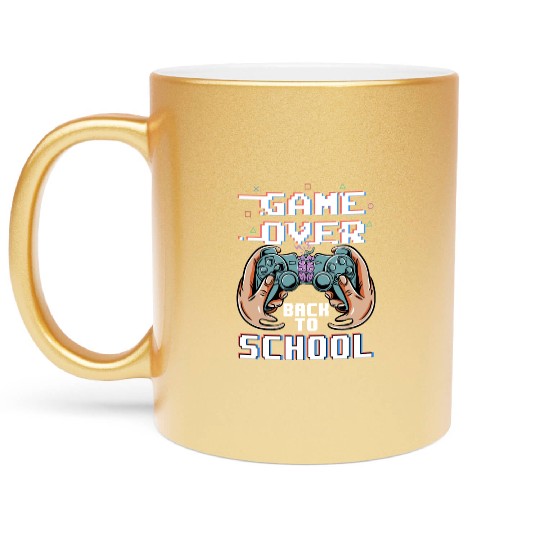 Video Game Controller Back To School Metallic Mugs