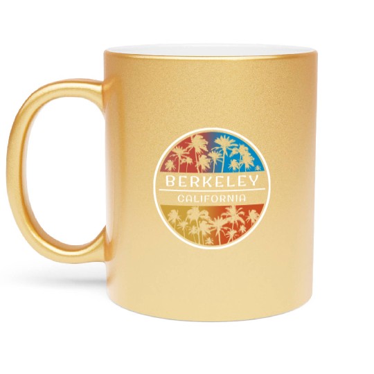 Berkeley California Stylish Vacation Souvenir Metallic Mugs