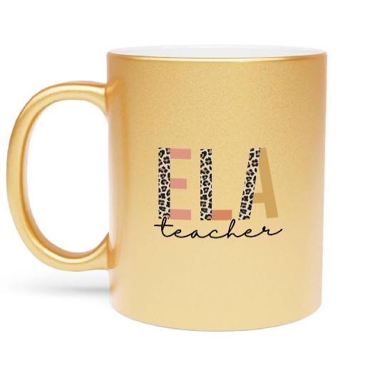 English Language Arts ELA Teacher Appreciation Metallic Mugs