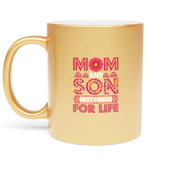 Mom And Son Metallic Mugs