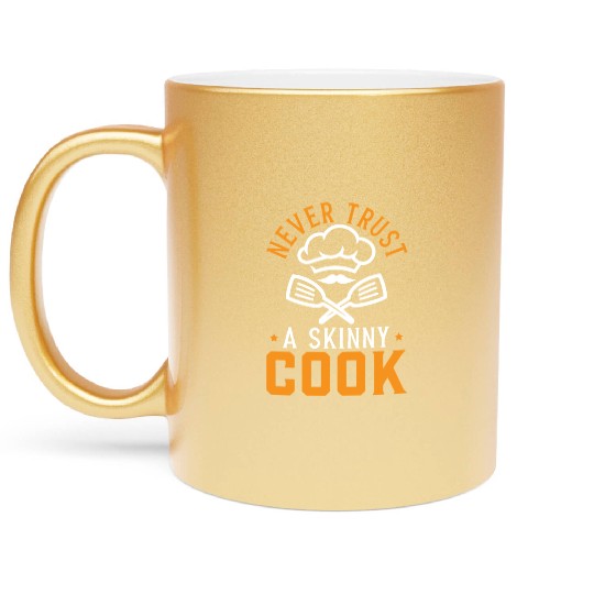 Culinary Gangster Pastry Chef Cooking Culinary Metallic Mugs