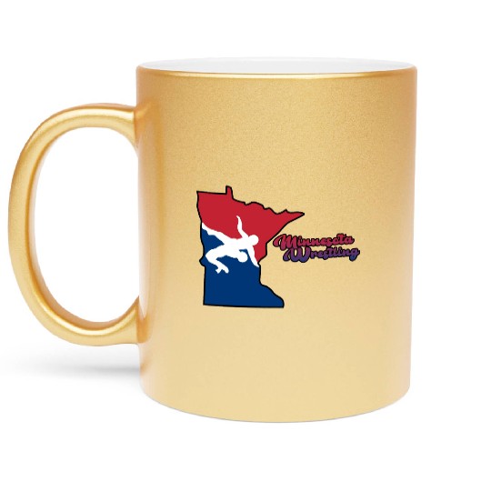 Minnesota Wrestling Metallic Mugs