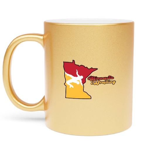 Minnesota Wrestling Metallic Mugs