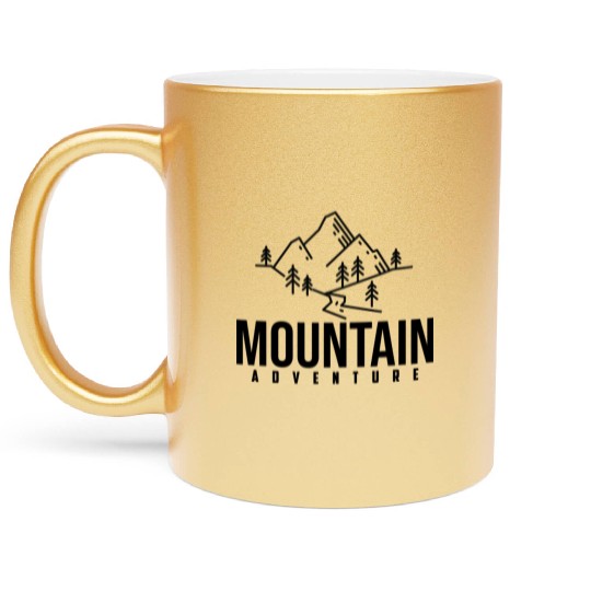 Mountains Nature Adventure Outdoor Metallic Mugs