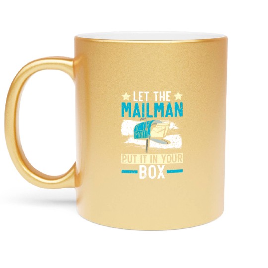 Postal Worker Mail Lady Delivery Mail Escort Metallic Mugs