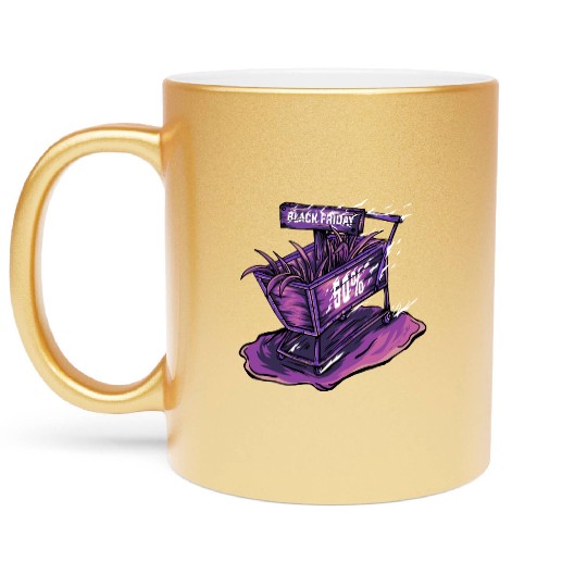 Trolley Black Friday Metallic Mugs