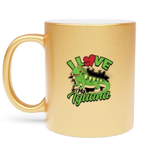 I Love My Iguana - Reptile Metallic Mugs