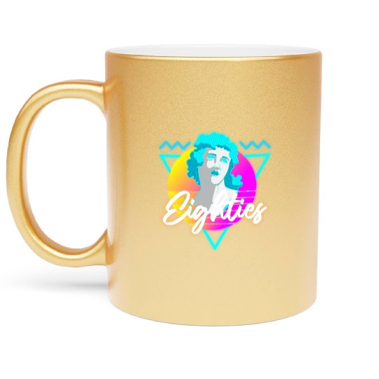 Retro Disco Nostalgia Neon Metallic Mugs