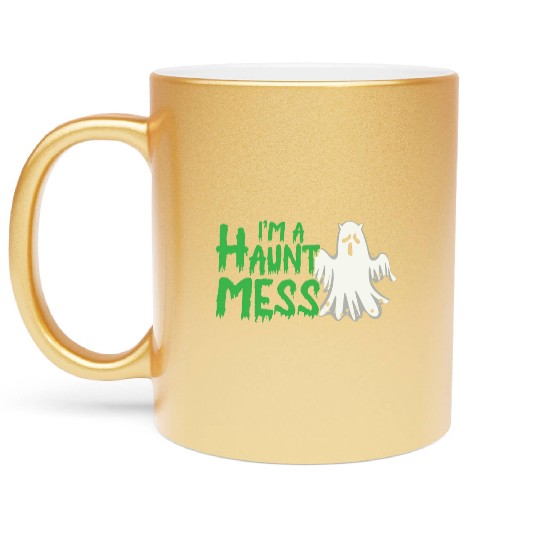 Halloween Paranormal Ghost Hunters Horror Fans Metallic Mugs