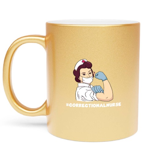 Great Correctional Nurse Prison Nurse Metallic Mugs