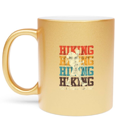 Wanderlust Ultimate Leg Day Mountain Fan Hiking Metallic Mugs