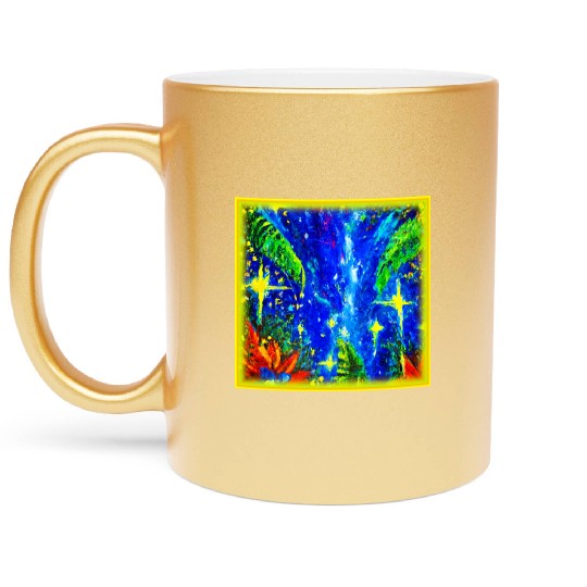 Jungle Stars Painting. Buy Now Metallic Mugs