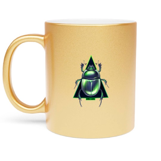 Deadly Jewel the mysterious insect. Metallic Mugs