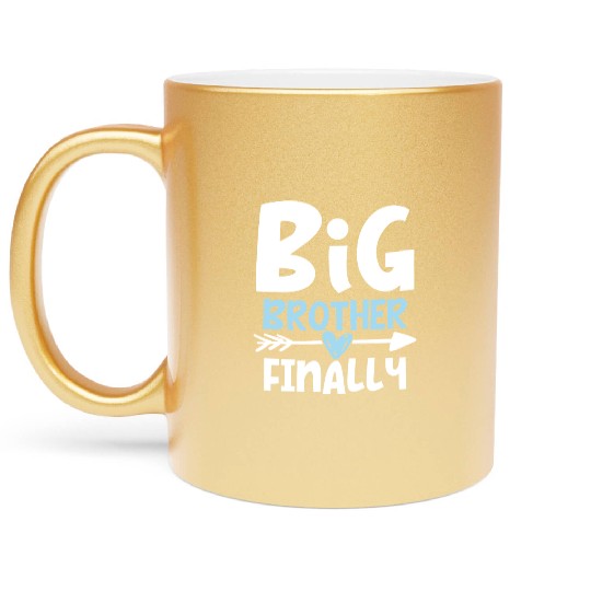 Big Brother Finally Brother To Be Metallic Mugs