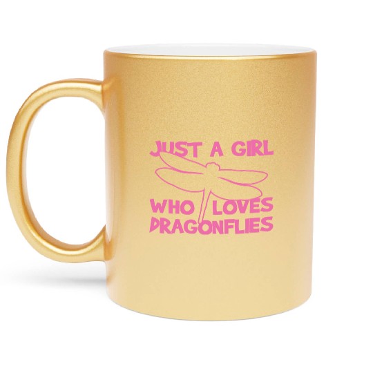 Dragonflies Dragonfly Lover Metallic Mugs