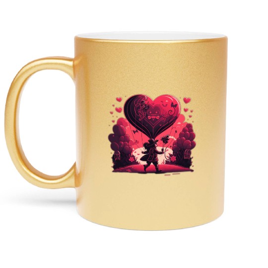 valentine's day Metallic Mugs