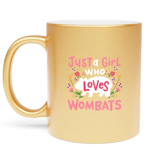 Wombat Australian Wombat Lover Metallic Mugs