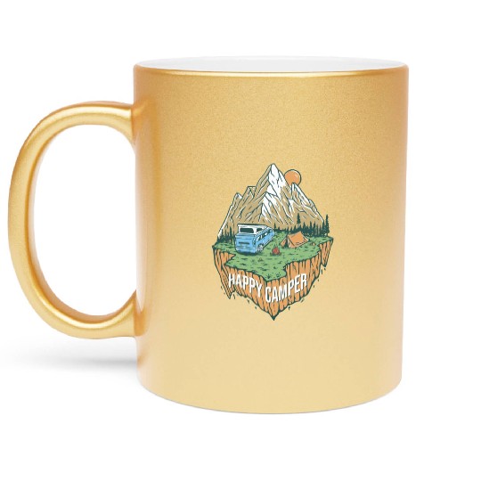 Happy Camper Explore The Nature Metallic Mugs