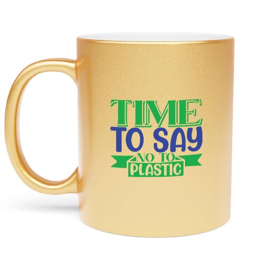 Women's Earth Day Cute Environmental Metallic Mugs