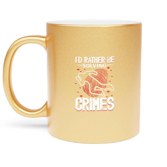 True Crime Murder Spy Crime Interest Gift Idea Metallic Mugs