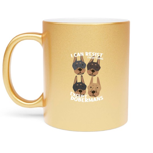Doberman Lover Metallic Mugs