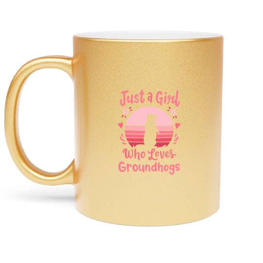 Groundhog Groundhog Lover Metallic Mugs