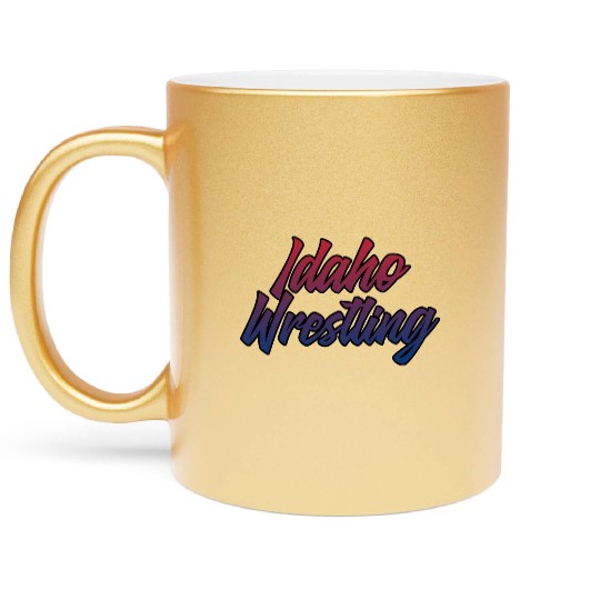 Idaho Wrestling (USA Colors) Metallic Mugs
