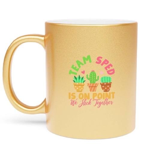 Sped Special Education Teacher Student Metallic Mugs
