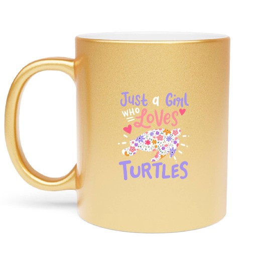 Sea Turtle Turtle Lover Metallic Mugs