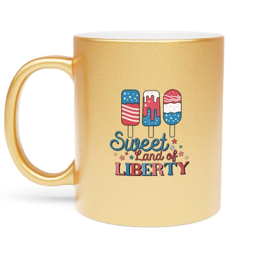 Sweet Land Of Liberty Metallic Mugs